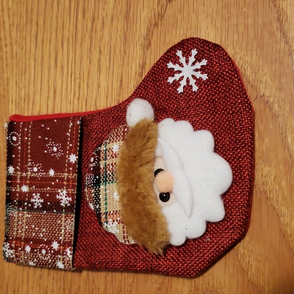 🛍 2/$6 🛍 mini Santa stocking NWOT